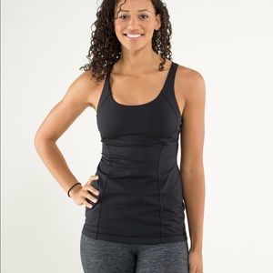 Lululemon Black energy tank sz 4 - excellent
